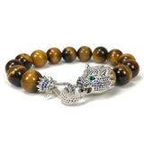 Panthera Elite™ Men's Stone Bead Bracelet