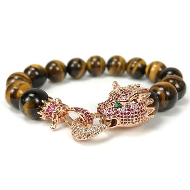 Panthera Elite™ Men's Stone Bead Bracelet