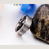 Templar Cross Etched Tungsten Carbide Ring