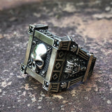 Catacombs Steel Skull Ring