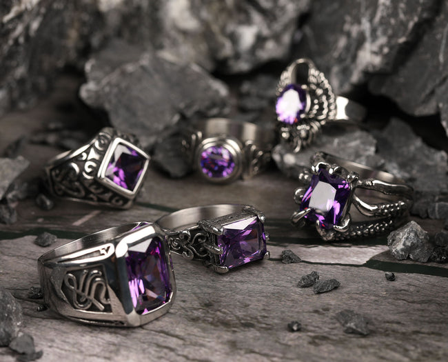 Amethystian Splendor Rings