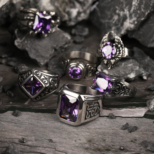 Amethystian Splendor Rings