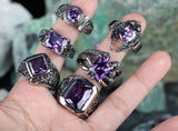 Amethystian Splendor Rings