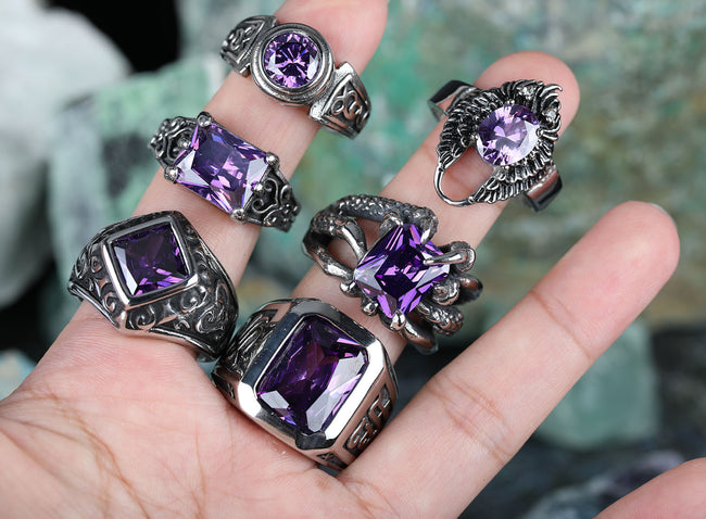Amethystian Splendor Rings