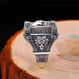 Catacombs Steel Skull Ring