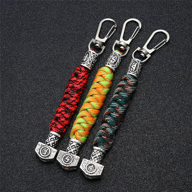 Viking Rune Paracord Keychains