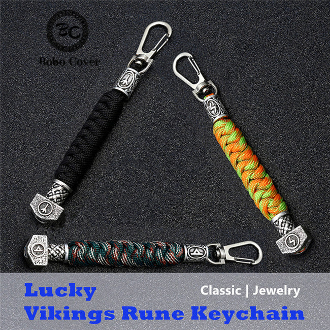 Viking Rune Paracord Keychains