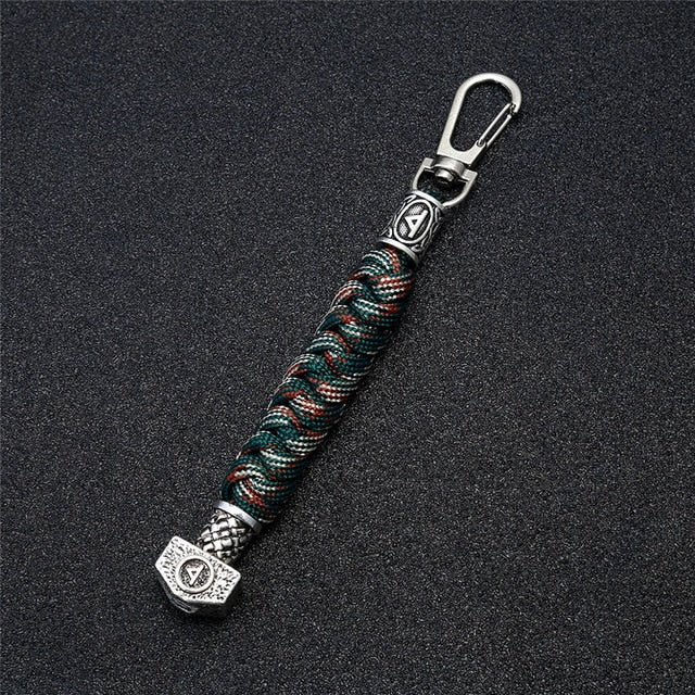 Viking Rune Paracord Keychains