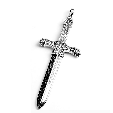 Silver Dagger Necklace [925 Sterling Silver]