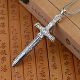 Silver Dagger Necklace [925 Sterling Silver]