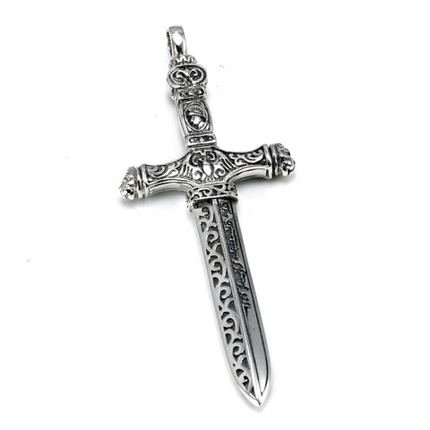 Silver Dagger Necklace [925 Sterling Silver]