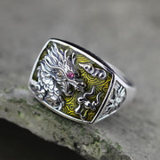 Wind Dragon Ring [925 Sterling Silver] [Handcrafted]