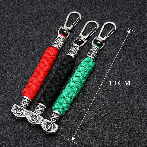 Viking Rune Paracord Keychains