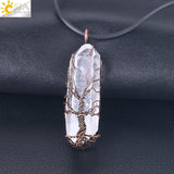 Earth & Life Elven Duality Pendant Necklace