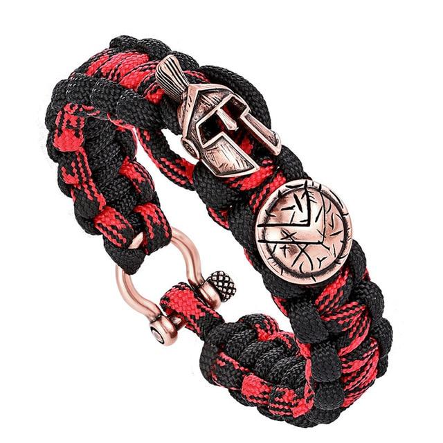 Spartan Para Cord Survival Bracelet – RED - WARRIORS
